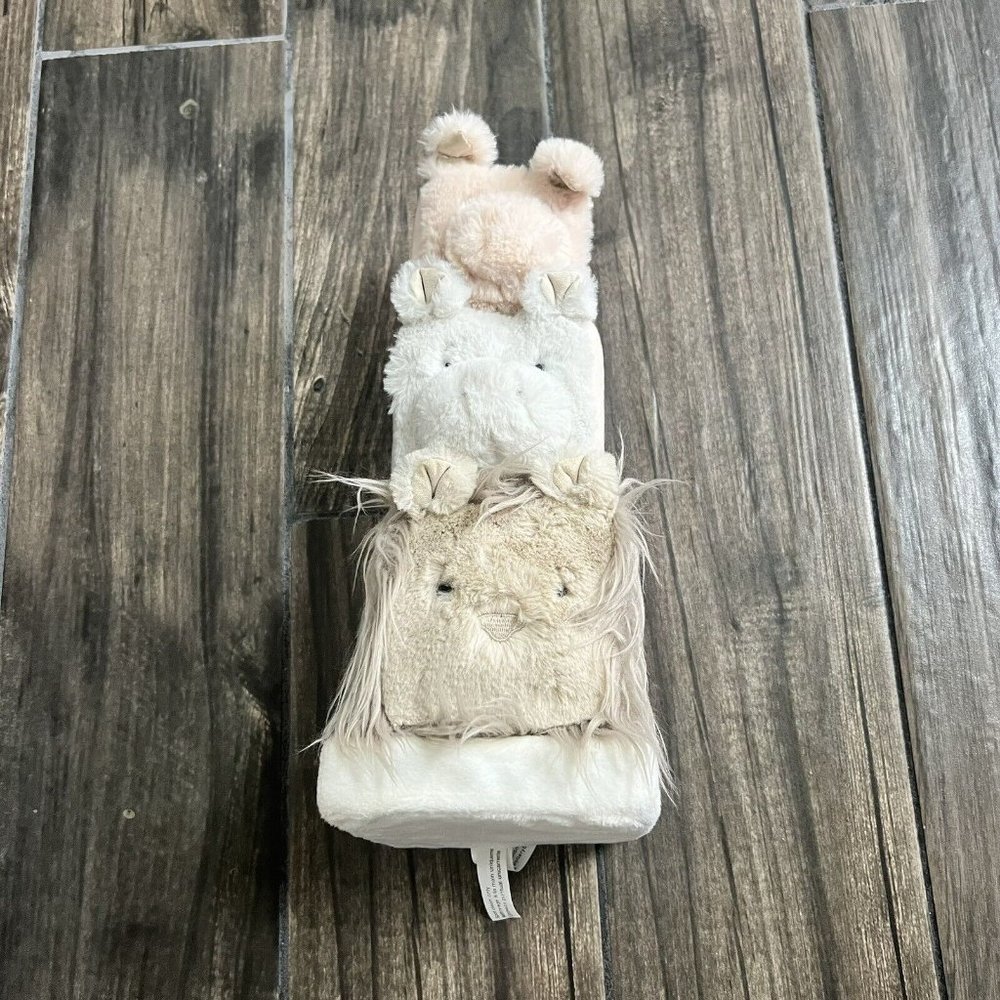 Pottery Barn Kids Plush Critter Animal Ring Stacker Stacking Soft Baby Toy